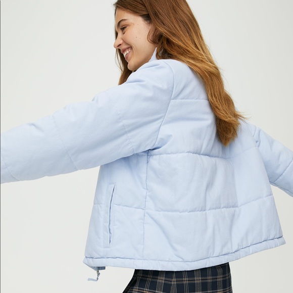Aritzia Sunday Best Baby Blue Puffer Jacket Size M - Picture 4 of 8